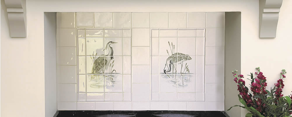 Elements China Clay with Herons panels Elements China Clay with Herons panels