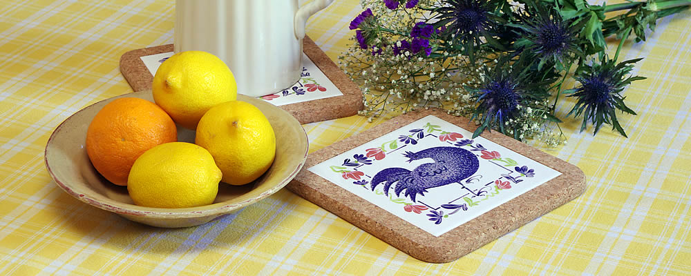 Birds & Flowers Tilemats Birds & Flowers Tilemats