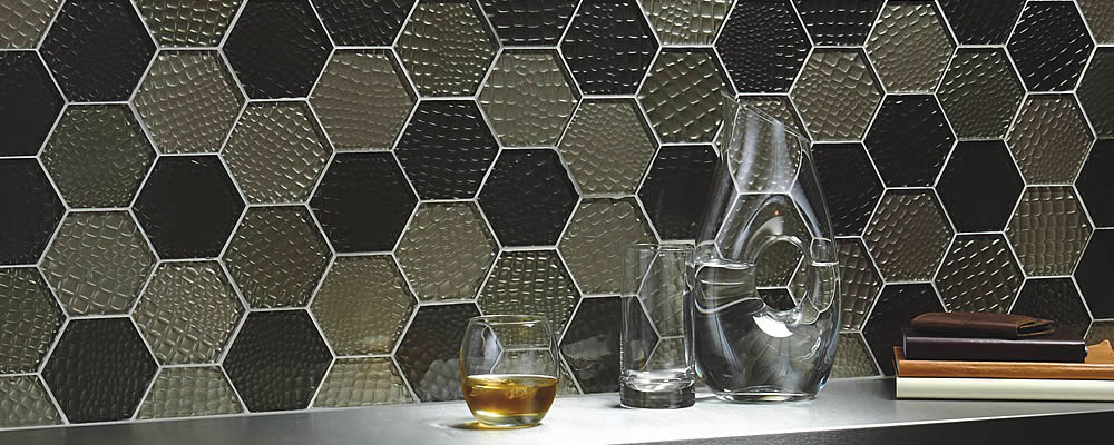 Futura Sepia Hexigon Metallic Mosaic GW-FSHMOS 